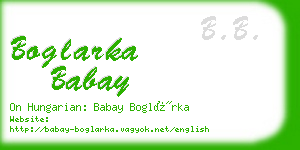 boglarka babay business card